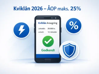 kviklån sammenlign billige hurtige kviklån Danmark 2026
